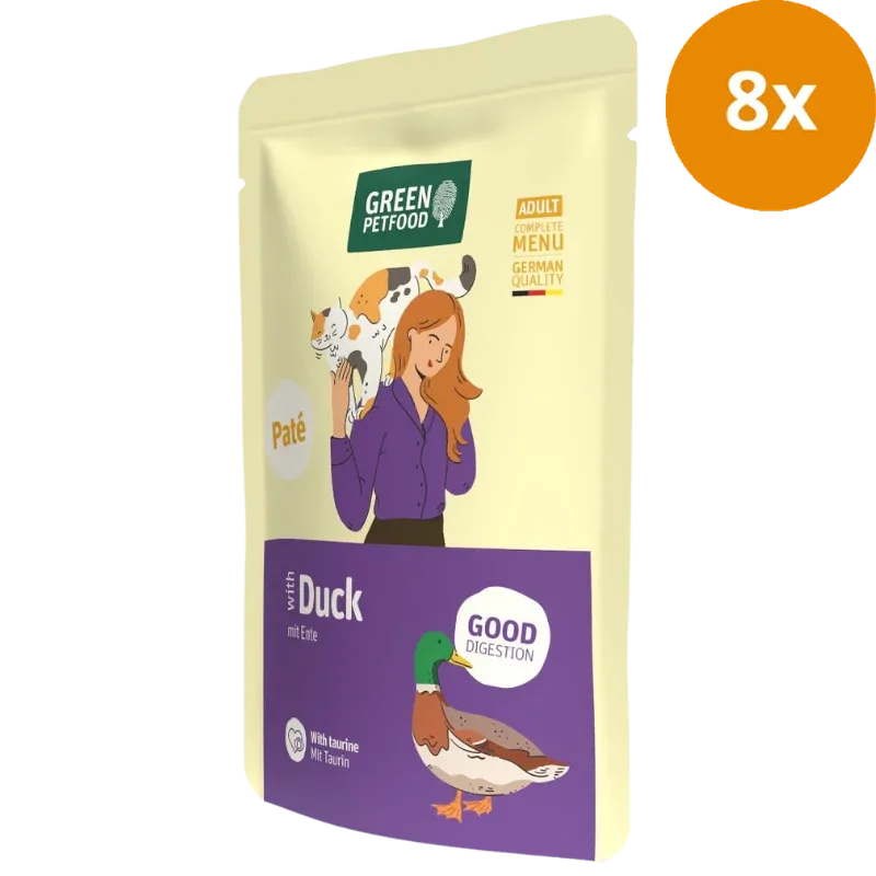Green Petfood Cat Paté Duck 85 g - Image 2