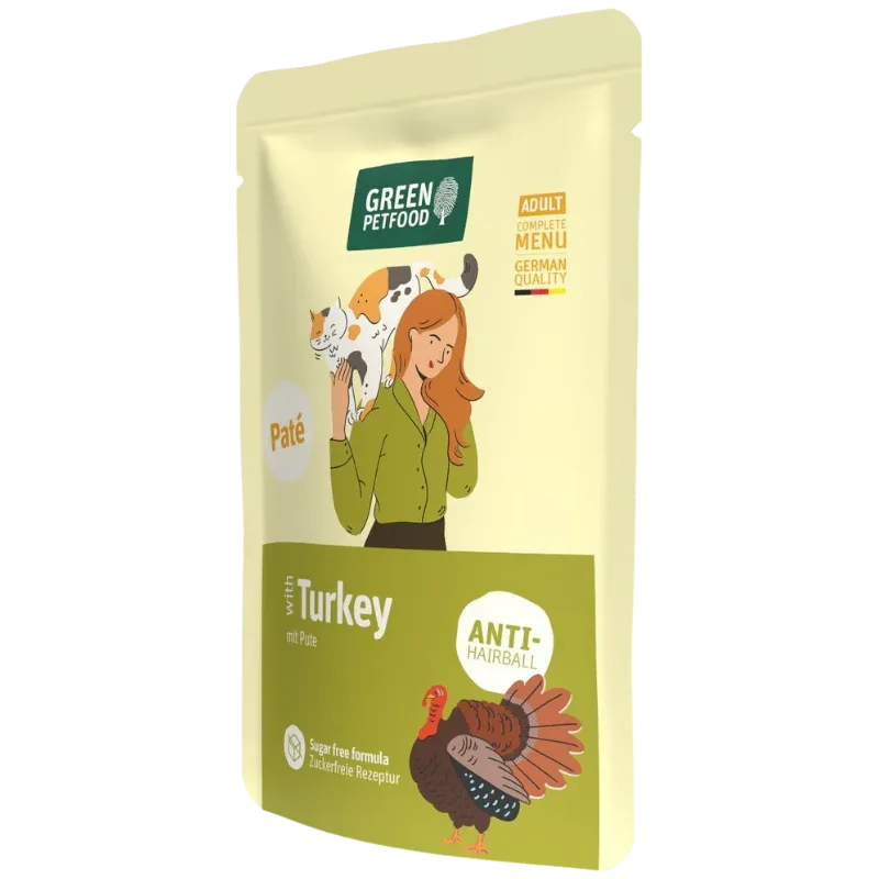 Green Petfood Cat Paté Turkey 85 g