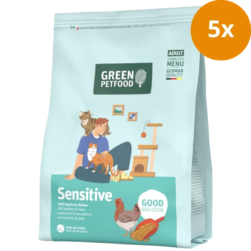 Green Petfood Cat Sensitive with Insects - Image 2