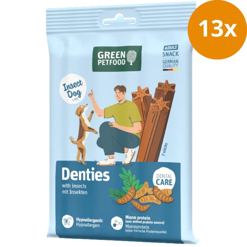 Green Petfood Dog Denties with Insects 180 g - Image 2