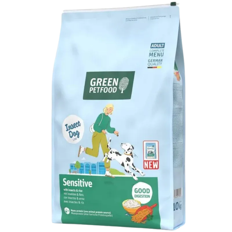 Green Petfood Dog Sensitive with Insects