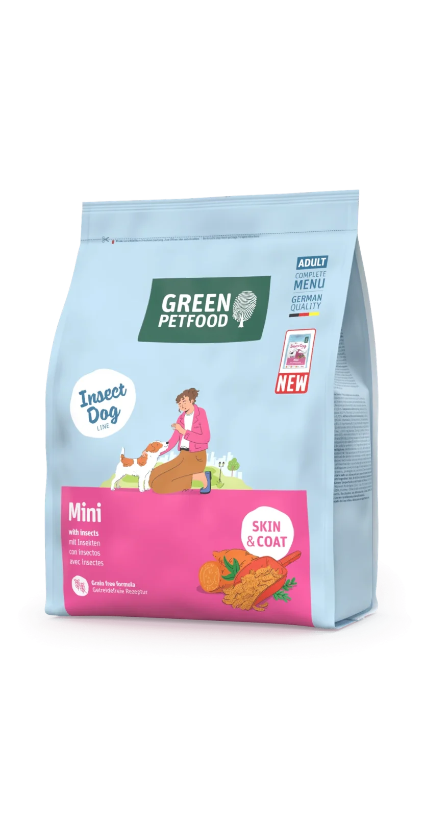 Green Petfood Hund Mini with Insects