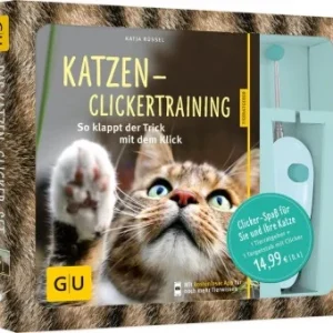GU Katzen-Clickertraining-Set mit Clicker & Target-Stick