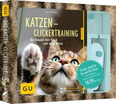 GU Katzen-Clickertraining-Set mit Clicker & Target-Stick
