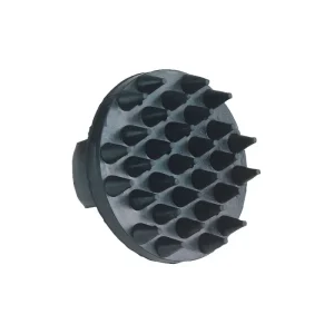 Gumminoppenstriegel Durchmesser 11 cm schwarz | 725125 mit Paar Aufbewahrungsbeutel - HaustierPro