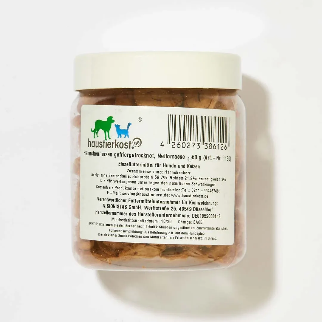 Hähnchenherzen gefriergetrocknet, 60 g - Image 2