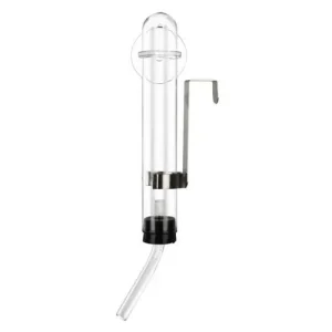 Hamstertränke mit Halter aus Glas