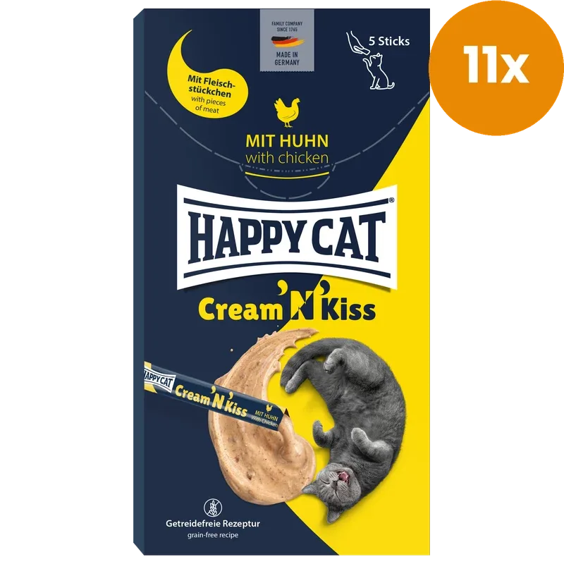 Happy Cat Cream 'N' Kiss Snack mit Huhn 80 g - Image 2
