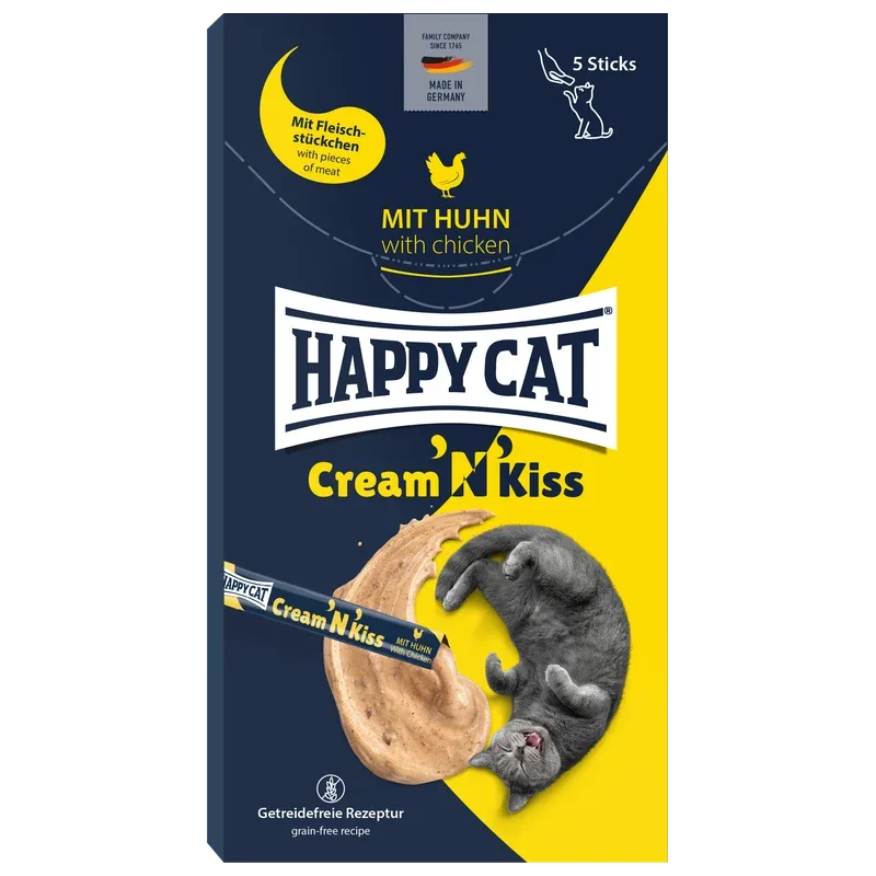 Happy Cat Cream 'N' Kiss Snack mit Huhn 80 g