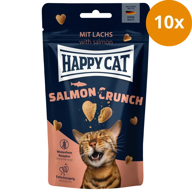 Happy Cat Crunch Snack mit Lachs 50 g - Image 2