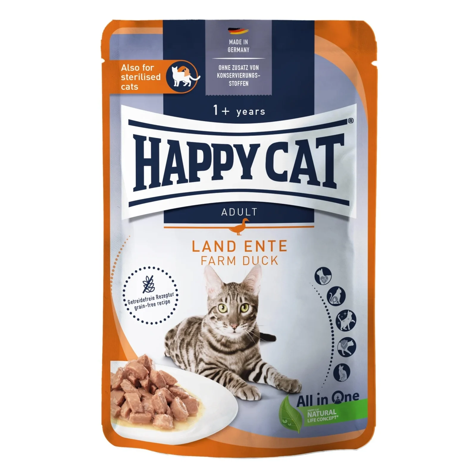 Happy Cat Culinary Meat in Sauce Land Ente