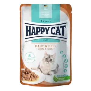Happy Cat PB Care Meat in Sauce Haut & Fell 85 g