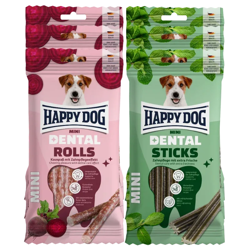 Happy Dog Dental Snacks Mini Probierpaket
