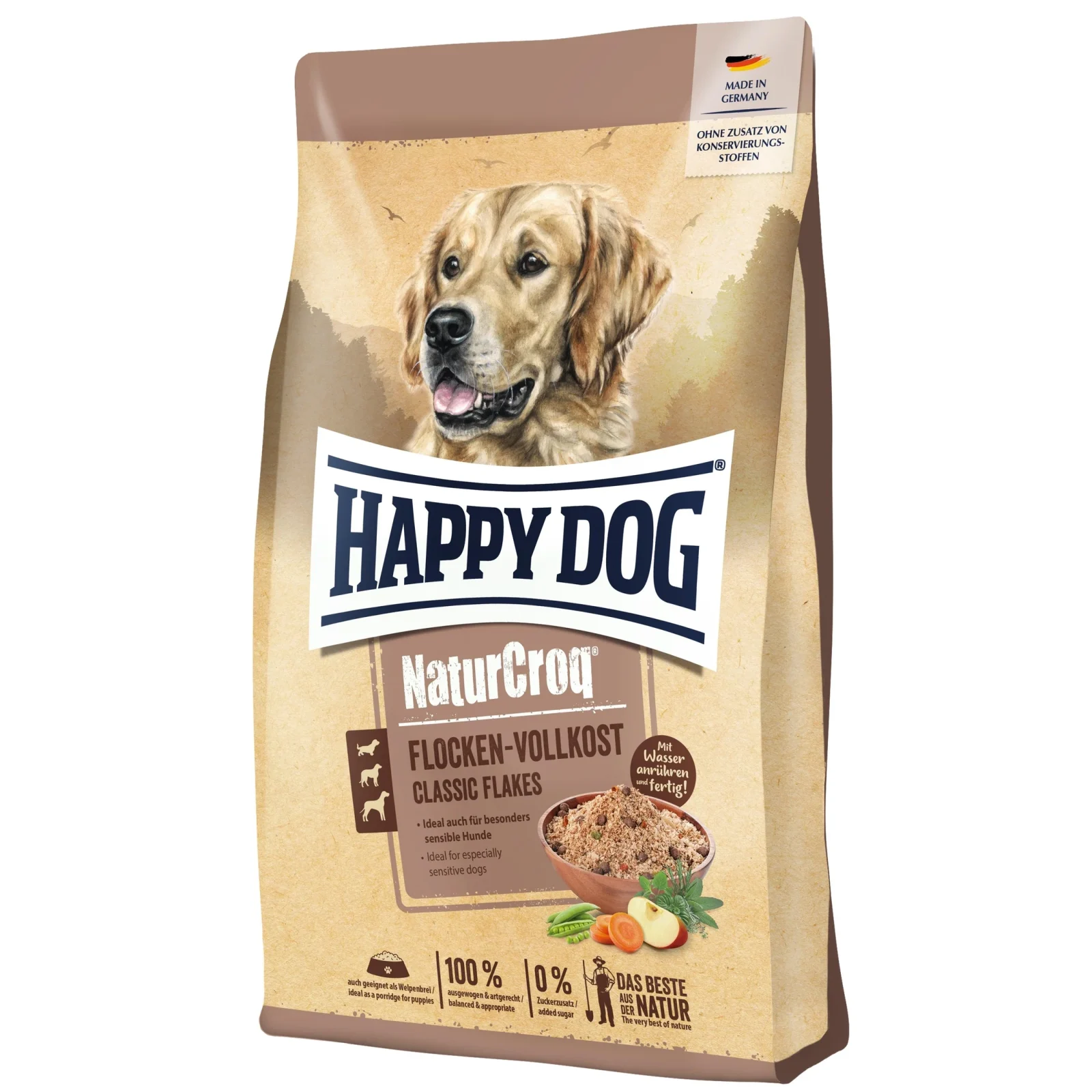 Happy Dog Premium NaturCroq Flocken Vollkost