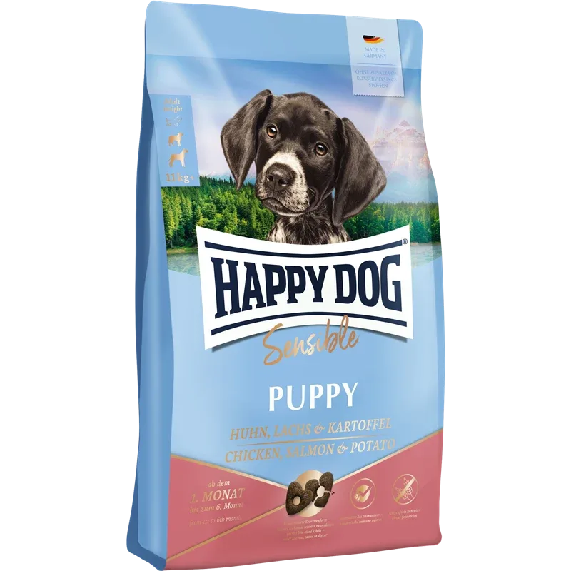 Happy Dog Sensible Puppy Huhn, Lachs & Kartoffel