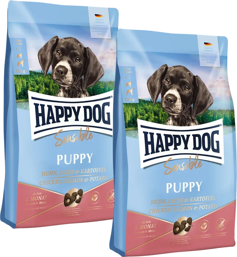 Happy Dog Sensible Puppy Huhn, Lachs & Kartoffel - Image 2