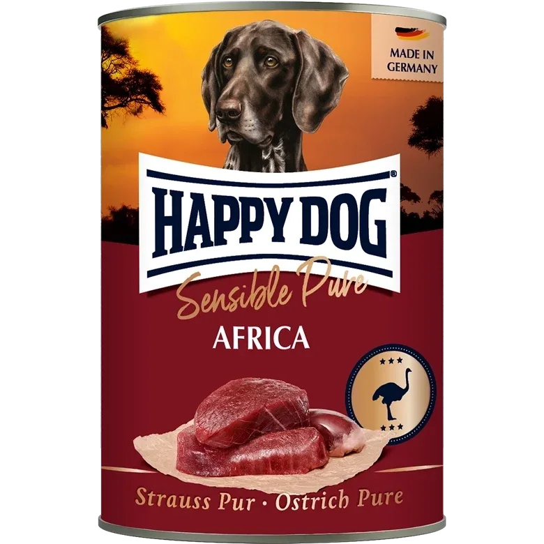 Happy Dog Sensible Pure Africa Strauß Pur 400 g