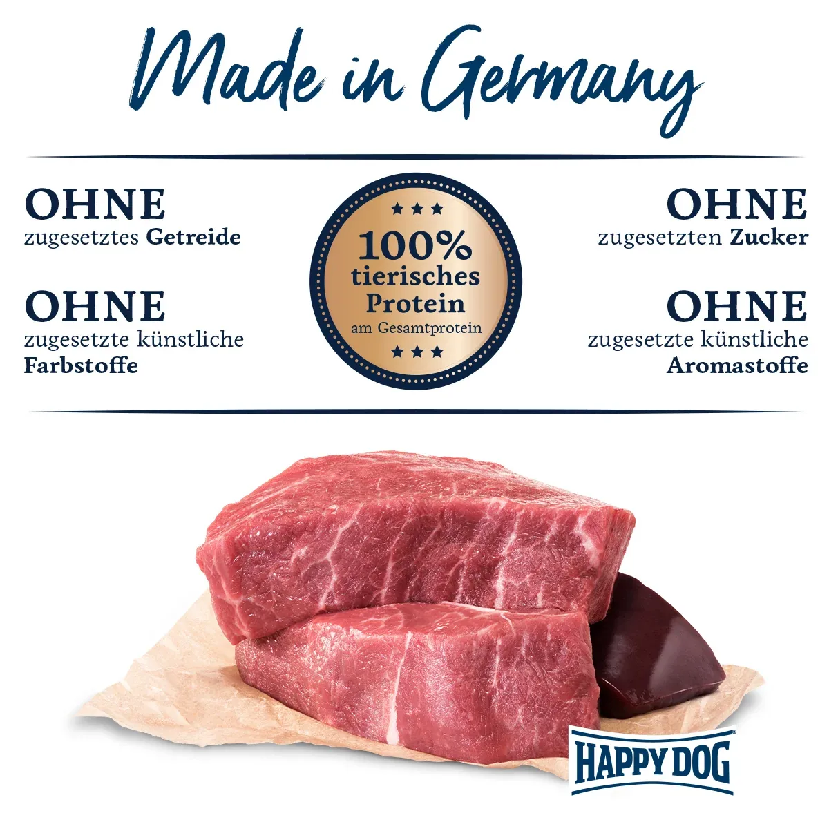 Happy Dog Sensible Pure Germany Rind Pur 400 g - Image 2