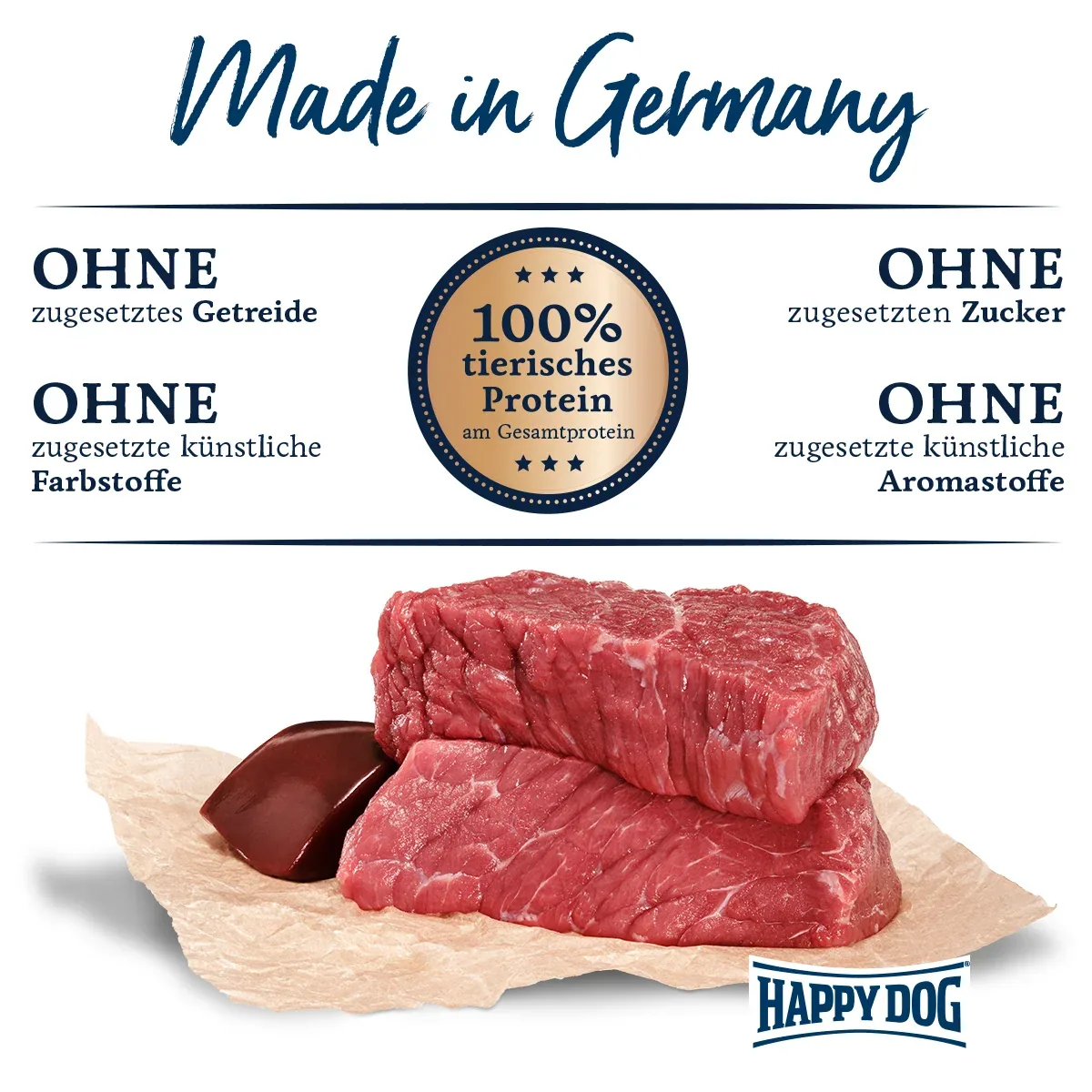 Happy Dog Sensible Pure Italy Büffel Pur 400 g - Image 2