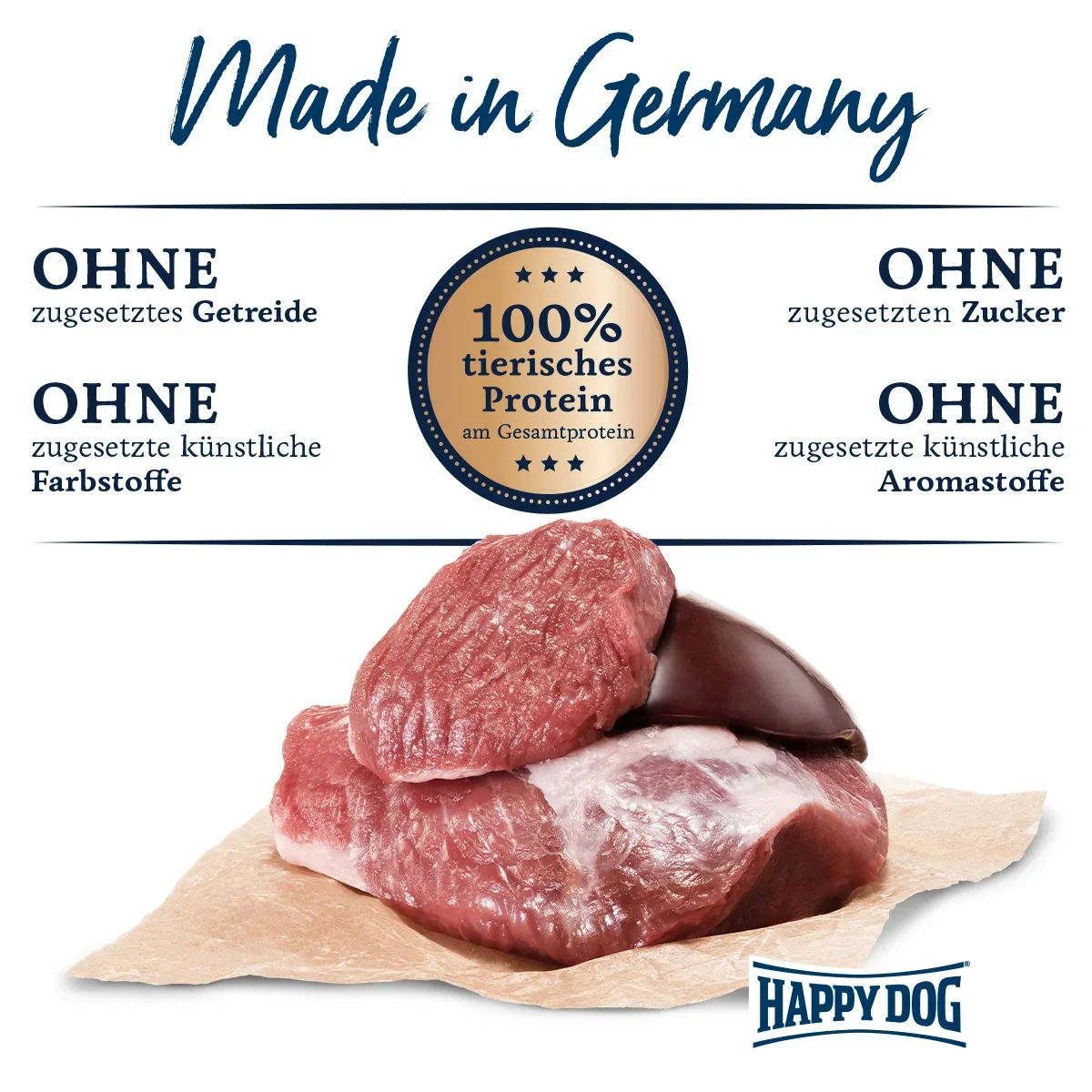 Happy Dog Sensible Pure Neuseeland Lamm Pur 800 g - Image 2