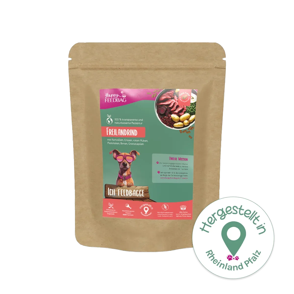 HappyFeedbag Freilandrind kaltgepresst & naturbasiert