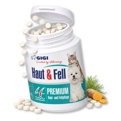 Haut & Fell Für Hunde und Katzen Anti-Juckreiz & glänzendes Fell GIGI VET 90 Tabletten