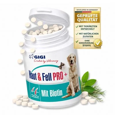 Haut & Fell PRO+ Für Hunde und Katzen Mit Biotin GIGI VET 30 Tabletten