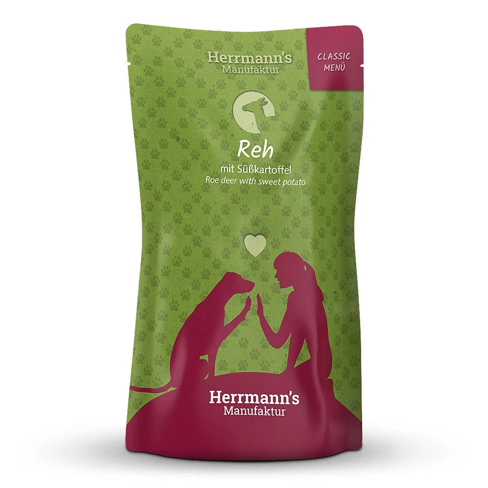 Herrmanns Hund Reh+Süßkartoffeln