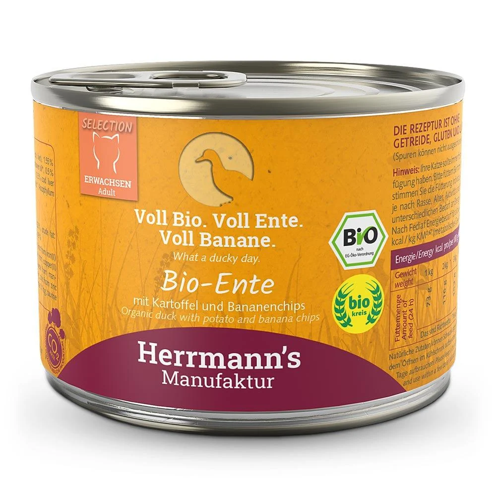 Herrmanns Katze Bio Ente, Kartoffeln, Bananen - Image 2