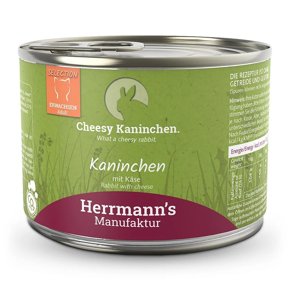 Herrmanns Katze Kaninchen, Käse, Kokosflocken