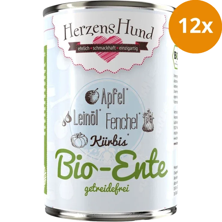 HerzensHund Bio-Ente mit Bio Gemüse 400 g - Image 2