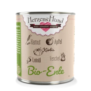 HerzensHund Bio Ente mit Bio Gemüse 800 g