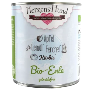 Herzenshund Bio-Ente mit Bio-Gemüse 800 g getreidefrei