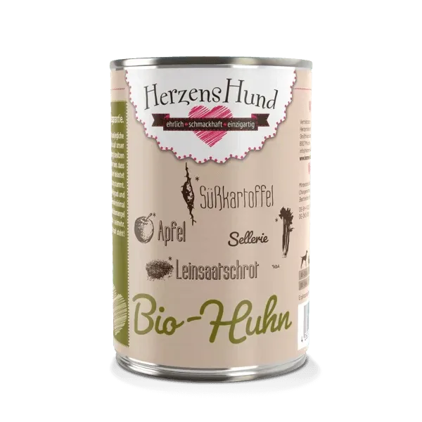 HerzensHund Bio Huhn mit Bio Gemüse
