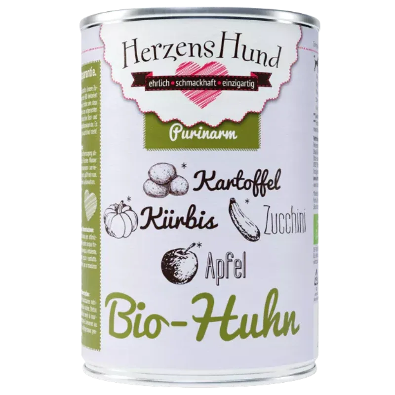 Herzenshund Bio-Huhn mit Bio-Kartoffel 400 g