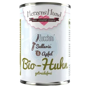 Herzenshund Bio-Huhn mit Bio-Zucchini 400 g
