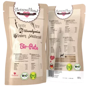 HerzensHund Bio Pute mit Bio Gemüse 130 g