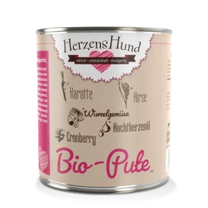 HerzensHund Bio Pute mit Bio Gemüse 800 g