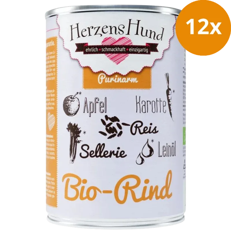 Herzenshund Bio-Rind mit Bio-Apfel 400g - Image 2