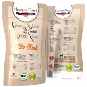 HerzensHund Bio Rind mit Bio Gemüse 130 g