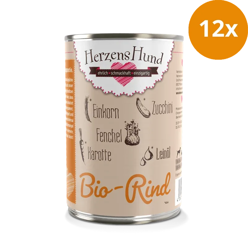 HerzensHund Bio Rind mit Bio Gemüse 400 g - Image 2