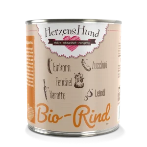 HerzensHund Bio Rind mit Bio Gemüse 800 g