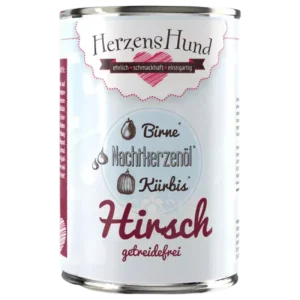 Herzenshund Hirsch mit Bio-Kürbis 400 g
