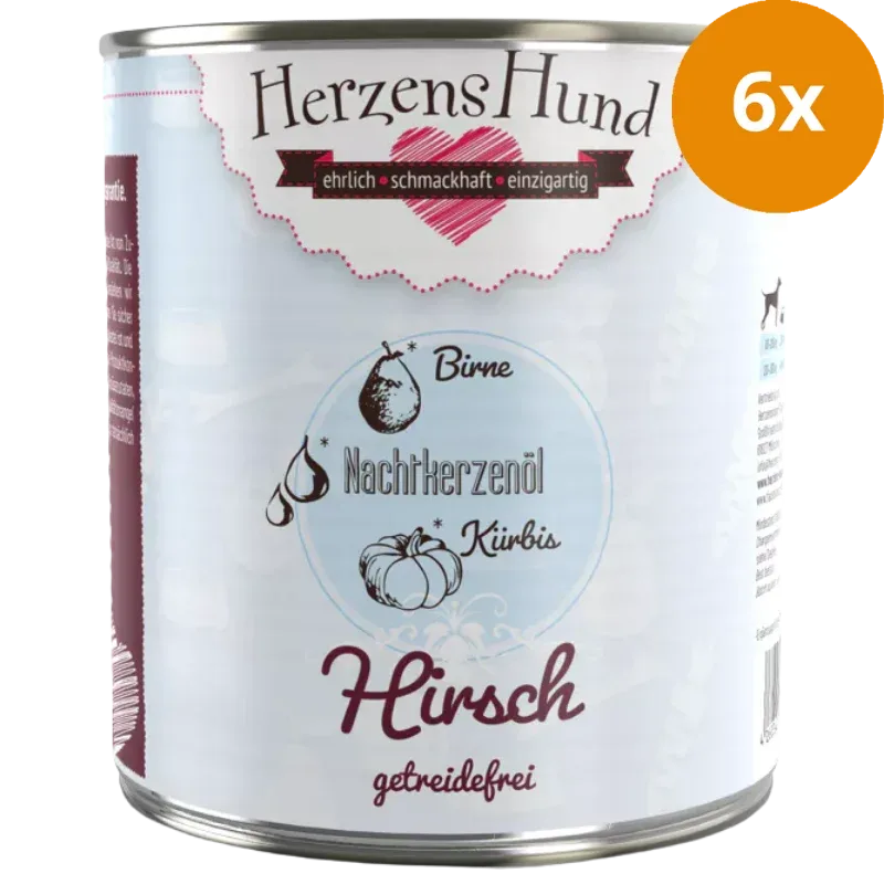 Herzenshund Hirsch mit Kürbis getreidefrei 800 g - Image 2