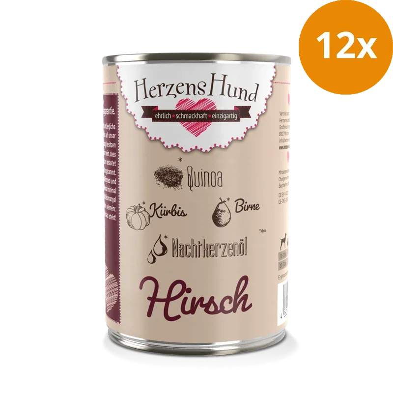 HerzensHund Hirsch mit Quinoa 400 g - Image 2