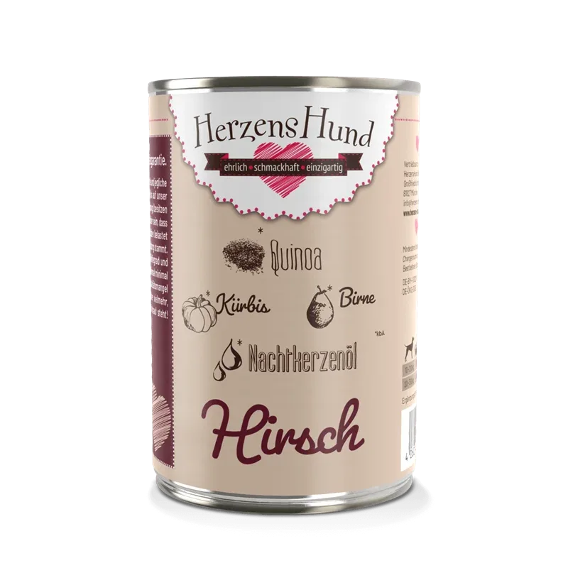 HerzensHund Hirsch mit Quinoa 400 g
