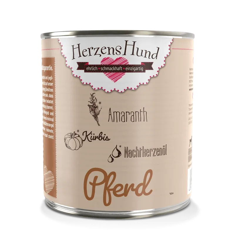 HerzensHund Pferd mit Amaranth 800 g