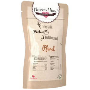 Herzenshund Pferd mit Kürbis 130 g