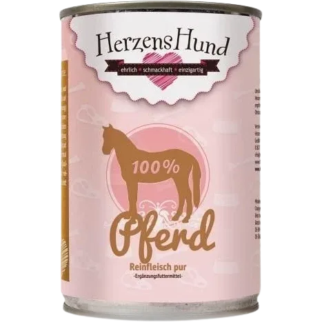 HerzensHund Pferd Reinfleisch Pur 400 g