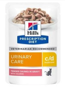 Hill's Prescription Diet c/d Urinary Care mit Lachs Nassfutter Katze